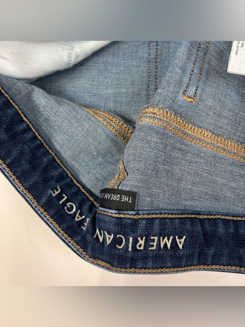 American Eagle Women’s Size 14 Super Hi Rise Jegging Jeans Dream Dark Wash #0573 - Picture 9 of 13